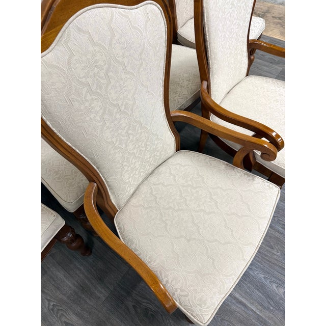 Vintage Stanley Furniture French Louis Provincial Dining Chairs - Set of 6 For Sale - Image 9 of 14