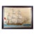 British Sailor’s Woolwork Woolie of a Royal Navy Ship Flying the Red Ensign Circa 1860 For Sale