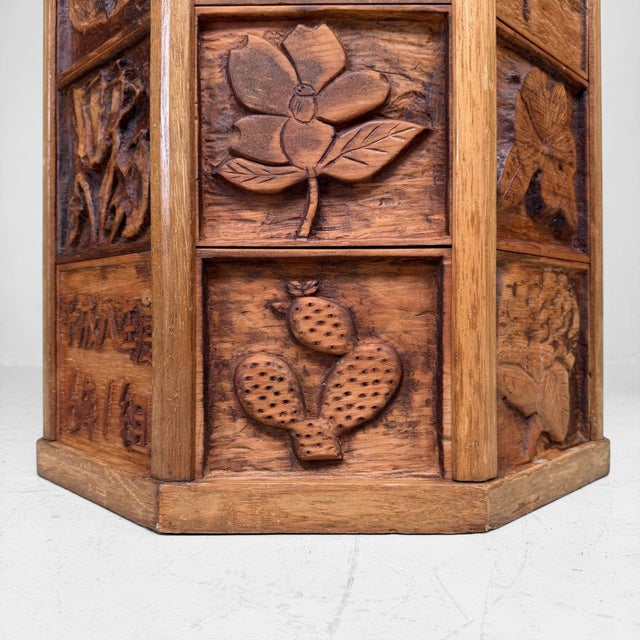 Contemporary High Japanese Wooden Kadai Display Stand, 1996 For Sale - Image 3 of 16