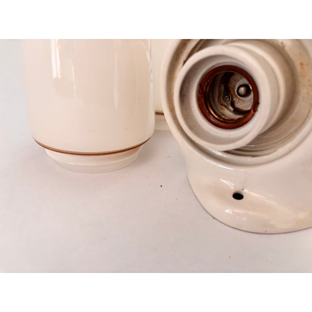 Ceramic Model 6078 Sconce by Wilhelm Wagenfeld for Lindner, 1958 For Sale - Image 9 of 11