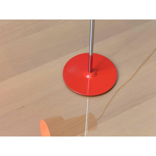 Red Vintage Metal Table Lamp, 1970s For Sale - Image 8 of 18