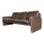 Vintage 1970s Brown Leather De Sede Ds-61 Sofa For Sale