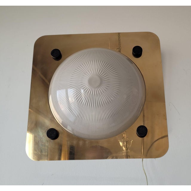 Brass and Glass Wall Lamp by Sergio Mazza, Italy, 1970s For Sale - Image 15 of 18