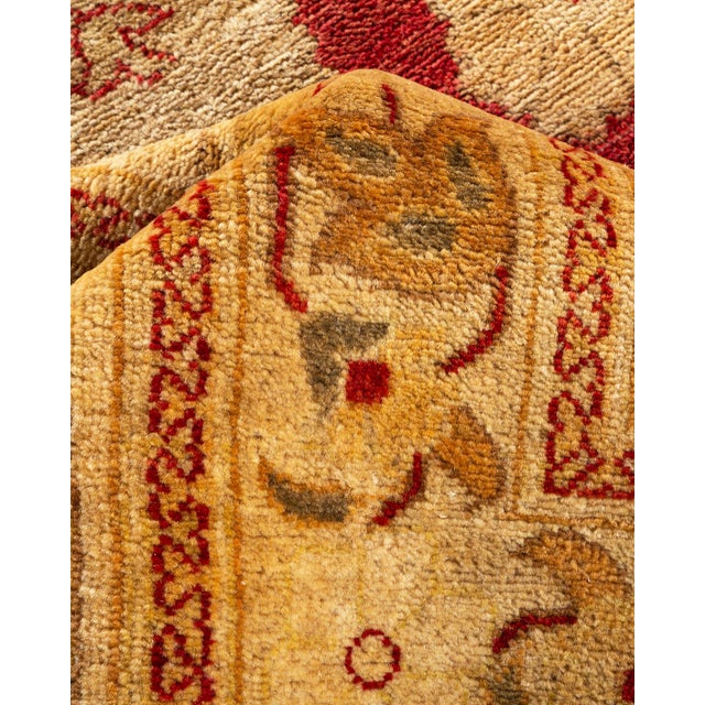 Textile Eclectic Hand-Knotted Area Rug - Red, 11' 10" x 15' 2" For Sale - Image 7 of 8