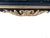 Custom French Louis XV Style Midnight Blue Armoire With Antique Brass & Velvet Medallions For Sale - Image 9 of 14