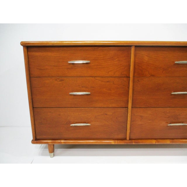 Mid 20th Century American of Martinsville Styled Mid Century Dresser Chest For Sale - Image 5 of 11