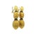 These elegant drop earrings are crafted in 14 karat yellow gold and feature a beautifully textured, layered surface that...