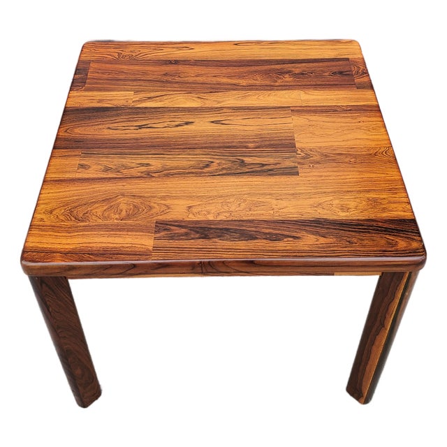 1980s Rosewood Side Table For Sale