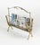 Mid-Century Modern Brass and Glass Magazine Rack from Fontana Arte, Italy, 1950s For Sale - Image 11 of 17
