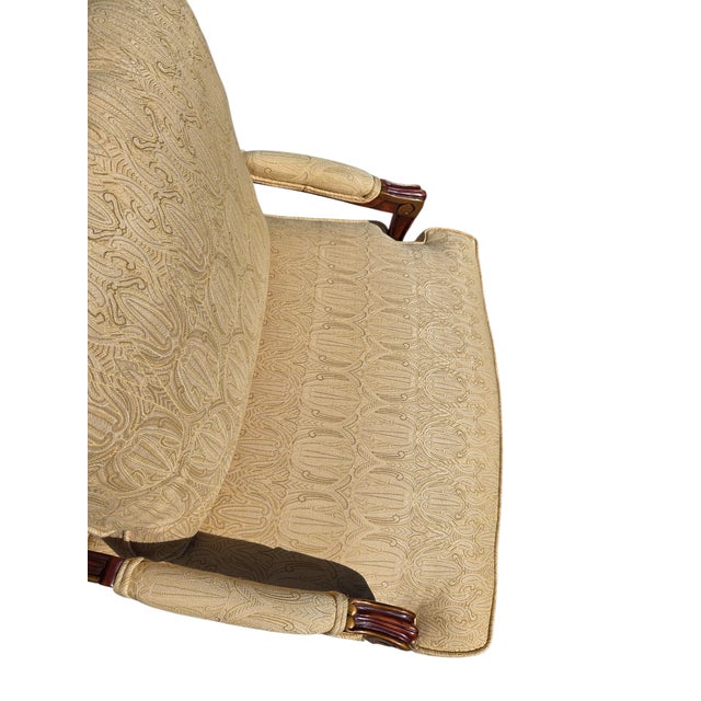 Thomasville TRS Furniture Inc. Armchair Regency Bergere Lounge Chair Louis XV For Sale - Image 14 of 15