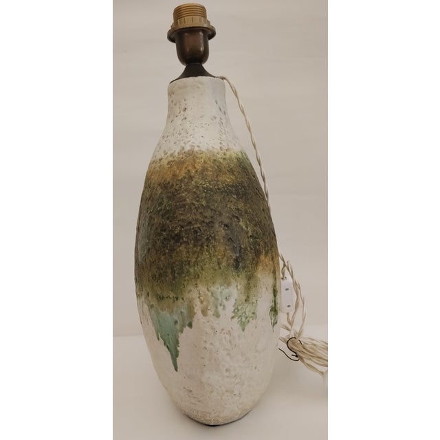 Large Glazed Ceramic Lamp Base by Marcello Fantoni, Italy, 1960s For Sale - Image 14 of 17