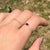 Ruby & Diamond Ring in 14k White Gold, Oval 5×4mm – Dainty East West Ring, Size 6.75 For Sale - Image 10 of 10