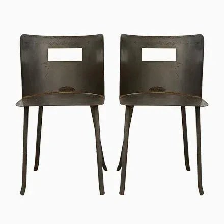 Set of Industrial Chairs by Herreria El Lago, 1970s For Sale - Image 9 of 9