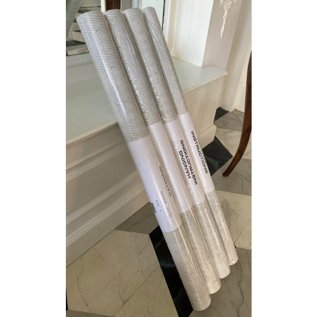 Paper Schumacher Bark 5007591 Fog Wallpaper From Drawn From Nature Collection - Set of 4 Double Rolls For Sale - Image 7 of 15