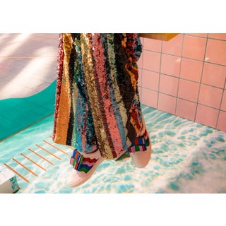 "Rainbow Sequins" Framed Contemporary Abstract Limited Edition Original Print for Pride Month For Sale