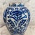 Blue Late 18th Century Dutch Delft Blue and White Hand-Painted Baluster Vase For Sale - Image 8 of 14