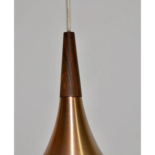 Danish Metal and Pallisandro Lamp For Sale - Image 12 of 13