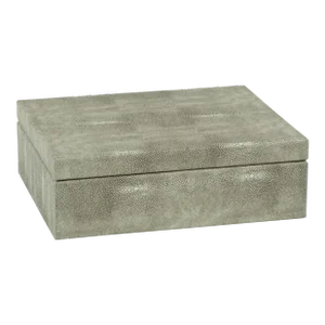 Molfeta Faux Shagreen Leather Decorative Box, Large
