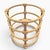A very chic pencil reed table with ball feet attributed to Jay Spectre for Century Furniture. Sold without glass top,...