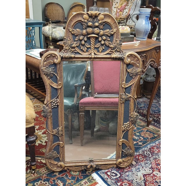 Antique Country French Wall Mirror For Sale In Philadelphia - Image 6 of 9