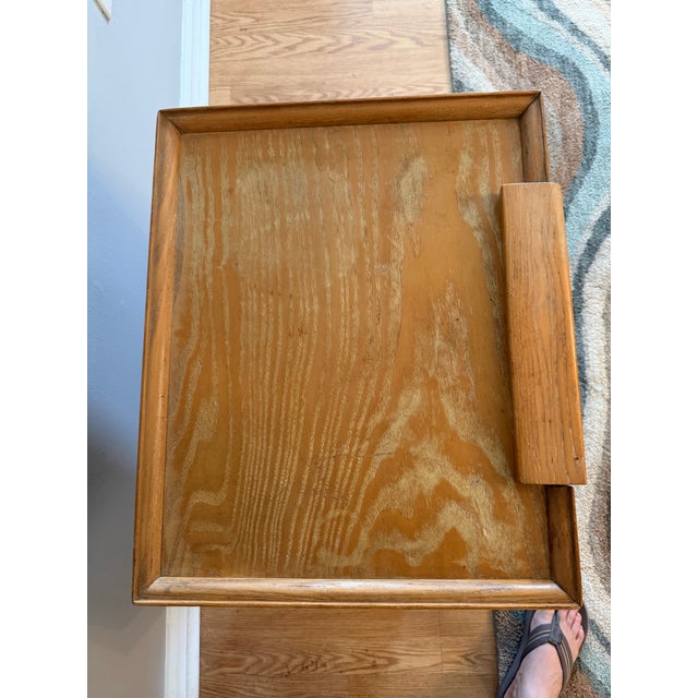 Mid 20th Century Rare Mid-Century California Modern Trapezoid Bedside End Tables by Paul Laszlo for Brown Saltman - A Pair For Sale - Image 5 of 10