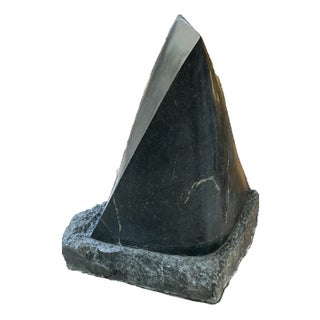 Arden Scott, The Wave, 1990, Marble on Wood Base For Sale