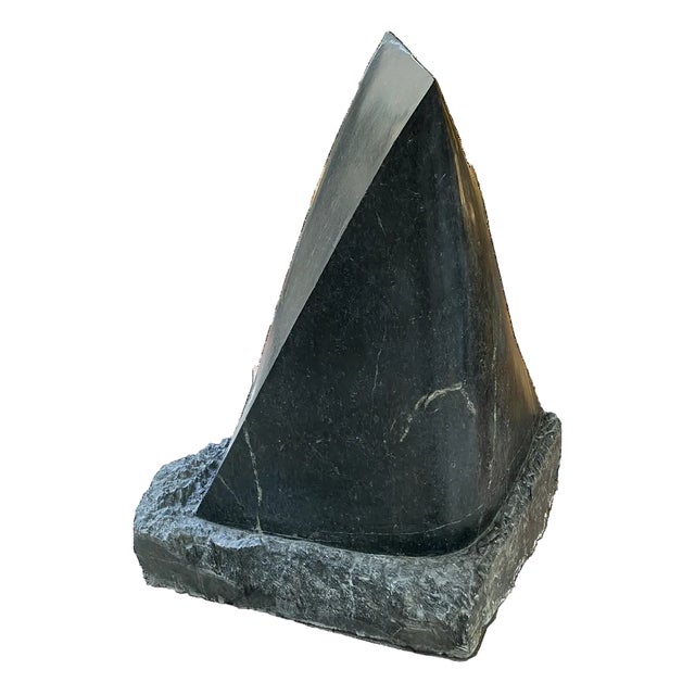 Arden Scott, The Wave, 1990, Marble on Wood Base For Sale