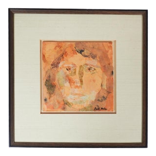 Mid 20th Century Collage Portrait by Ruth Molin For Sale