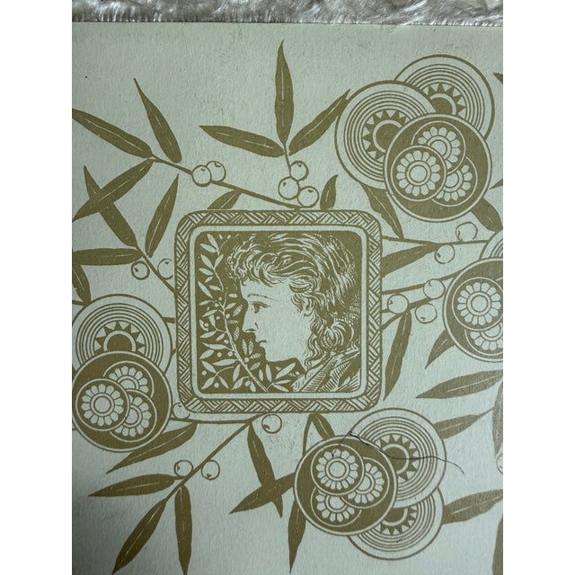 A gorgeous piece of late-19th-century Americana, this authentic Victorian greeting devotional card was produced by...