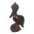 Vintage Wood Pelican Carved Exotic Ironwood Animal Figurine For Sale