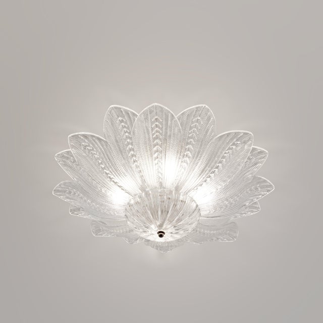 Mid-Century Modern Mid-Century Modern Margherita Murano Glass Ceiling Light, 2000 For Sale - Image 3 of 8