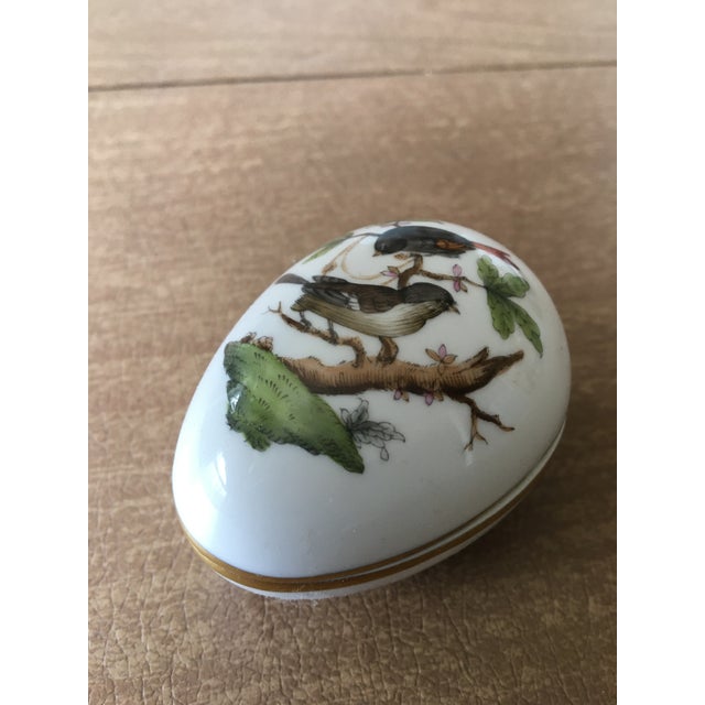 Traditional Herend Porcelain Egg For Sale - Image 3 of 10