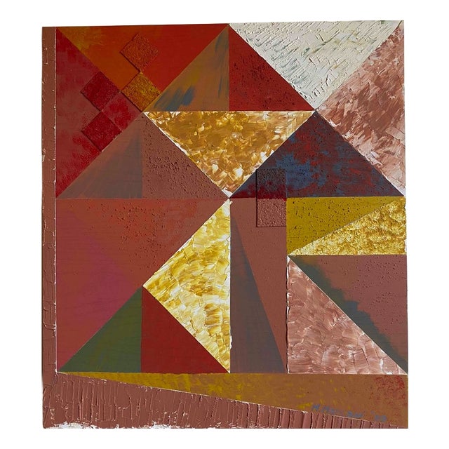 Mascia Meccani, Triangolazioni Quattro, Mixed Media For Sale