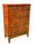 Rare 10 Drawer Antique Yawman and Erbe Mfg. Co. Oak Filing Cabinet With Brass Fittings C. 1900-1910 For Sale - Image 6 of 18