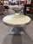 Artmax Postmodern Faux Stone and Wood Side Table For Sale - Image 4 of 8