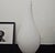 Mid-Century Modern 1960s Tall Scandinavian Handblown Cased White Art Glass Asymmetrical 18" Vase For Sale - Image 3 of 12