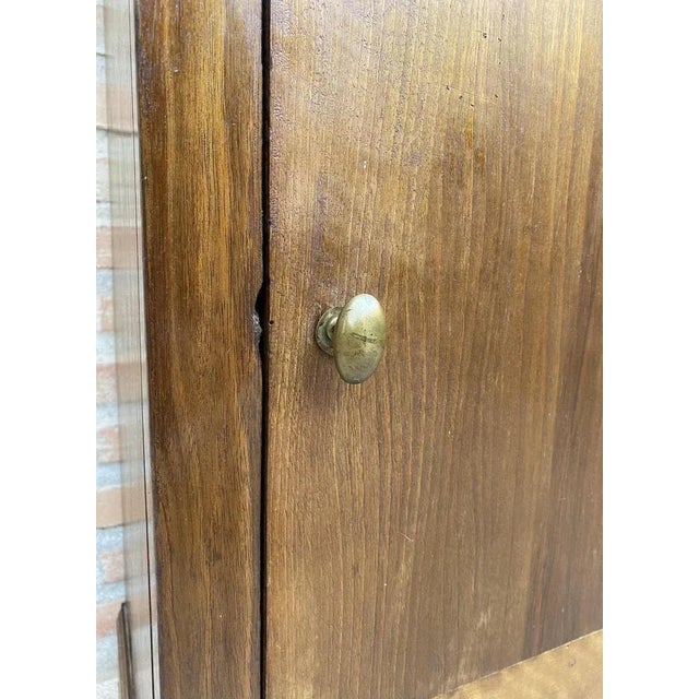 1900 - 1909 20th Century Biedermeier Nightstand with Marble Top & One-Drawer & Door, 1900s For Sale - Image 5 of 13