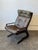 Brown 1970s Attributed to Norwegian Hove Mobler "Skyline" Lounge Chair For Sale - Image 8 of 11