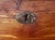 Burnt Umber Antique Early 1900s Cedar Chest With Original Wooden Wheels For Sale - Image 8 of 9