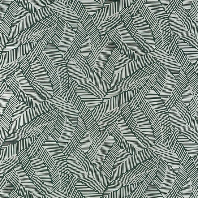 Dense foliage is pared down to a graphic play of lines in this chic, abstracted pattern. This pattern is available as a...