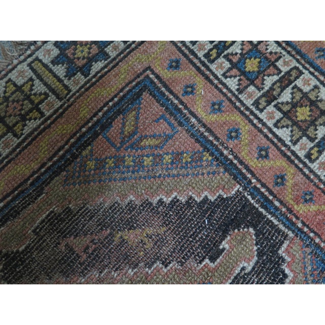 This is a vintage Tabriz runner rug. The piece is about 75 years old. High Quality Construction Grade 6 Out Of 10