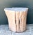Vintage Natural Wood Stump Accent Table For Sale - Image 10 of 12