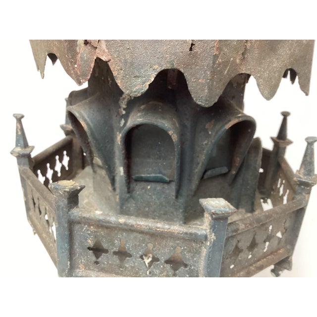 Mid 19th Century Mid 19th Century Victorian Folk Art Zinc Bird House For Sale - Image 5 of 9