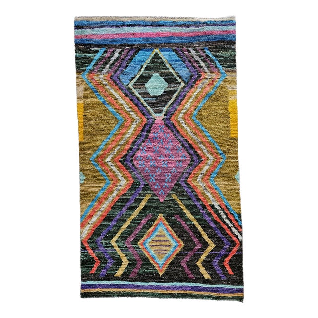 Vintage Afghan Tribal Rug, 2010s For Sale