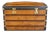 19th Century Domed Travel Trunk in Wood, Brass, and Leather For Sale