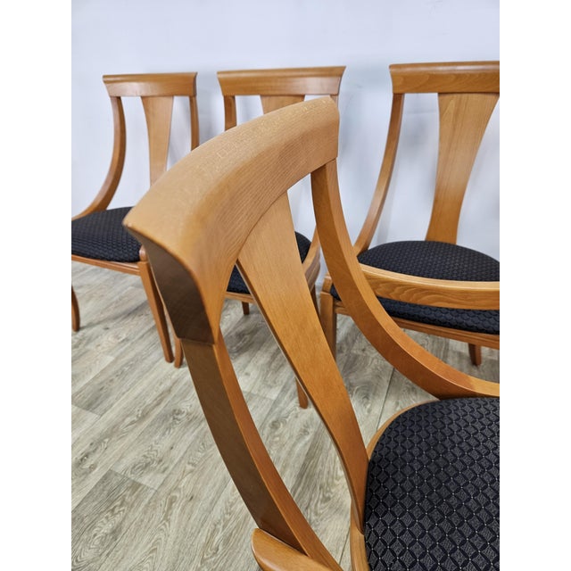 Black Vintage Gondola Chairs by Pietro Costantini, 1980s, Set of 6 For Sale - Image 8 of 16