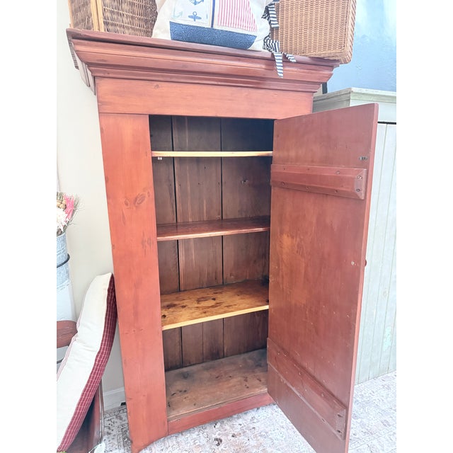 Antique 19th Century Pine Pantry Cabinet For Sale - Image 10 of 11