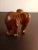 Wood 1980s Hand Carved Wooden Elephant Figurine For Sale - Image 7 of 7