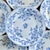Rare set of 6 exquisite large antique ironstone dinner plates from the 19th century, circa 1880, stamped Sarreguemines...