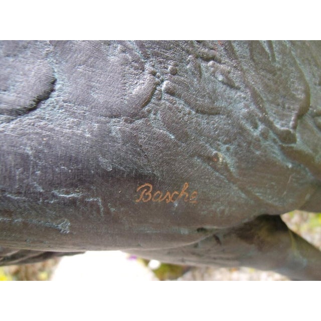 Handcrafted Heron Sculpture from Philipp Basche, 1980s For Sale - Image 9 of 12